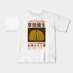 Yayoi Kusama Pumpkin Forever Exhibition Kids T-Shirt